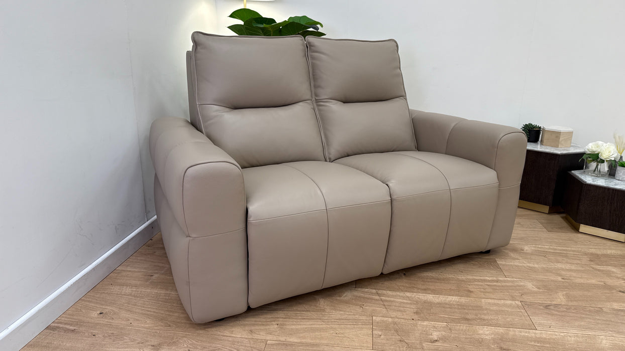 Sample Leather 2 Seater in Trusty Embossed Leather Stone