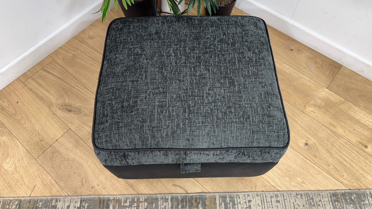 DFS Evisa Storage Footstool In Charcoal & Black