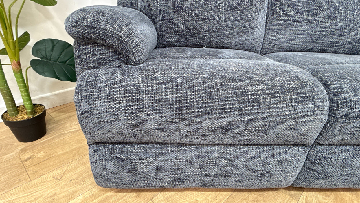 Sofology Gracie Fabric 2 Seater in Hopsack Chenille Midnight