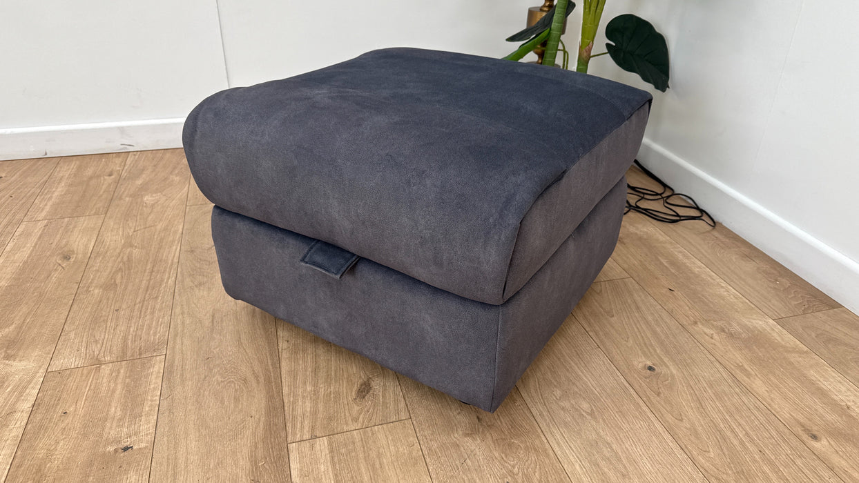 Sofology Gracie Storage Footstool in Fabric Charcoal