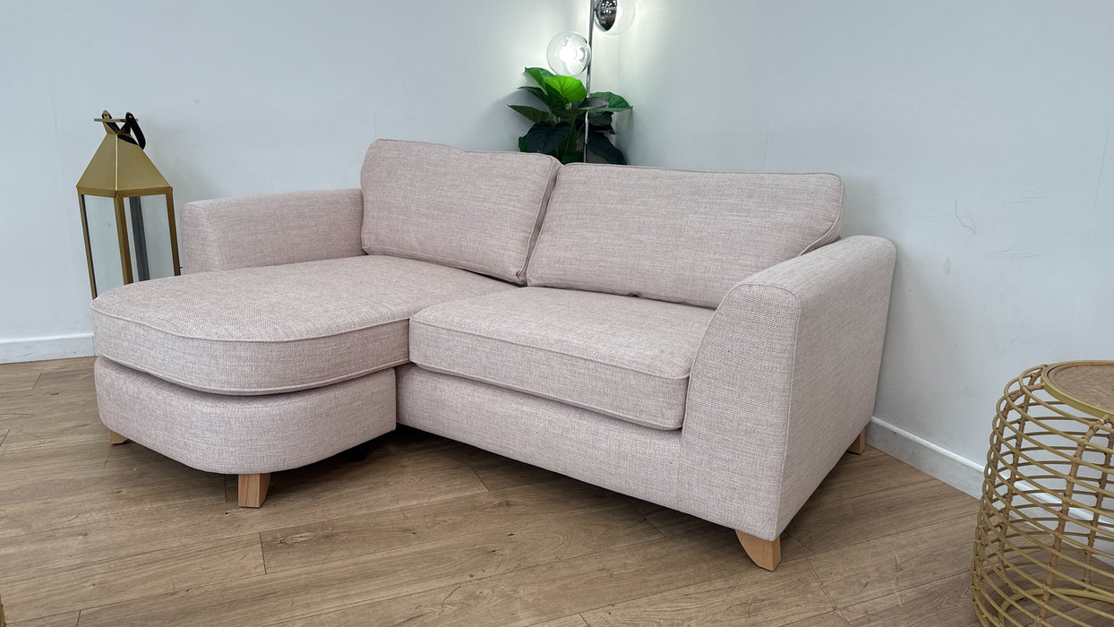 DFS The Lorella 4 Seater Fabric Sofa in Blush