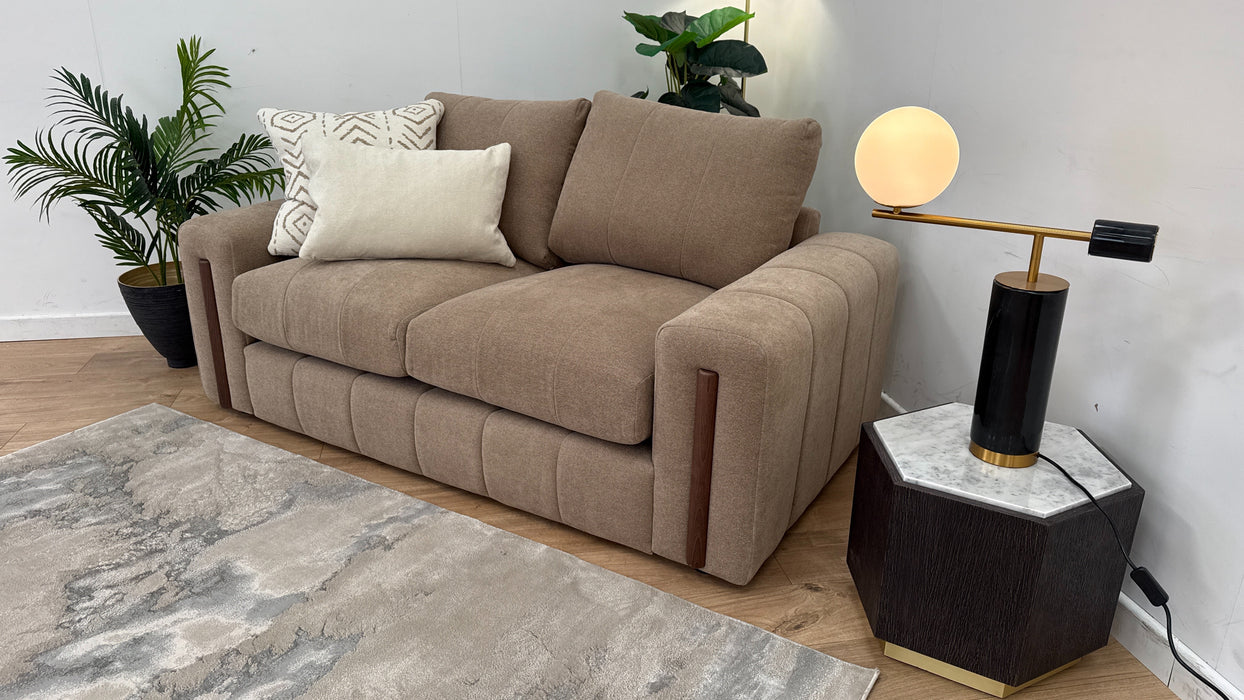 Soho 2 Seater - Fabric Sofa - Boucle Mink/Natural Mix