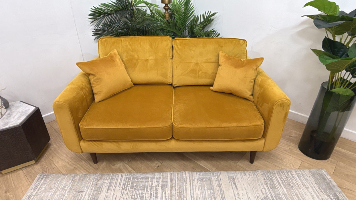 Sofology Islington Fabric 2 Seater in Sleek Mustard