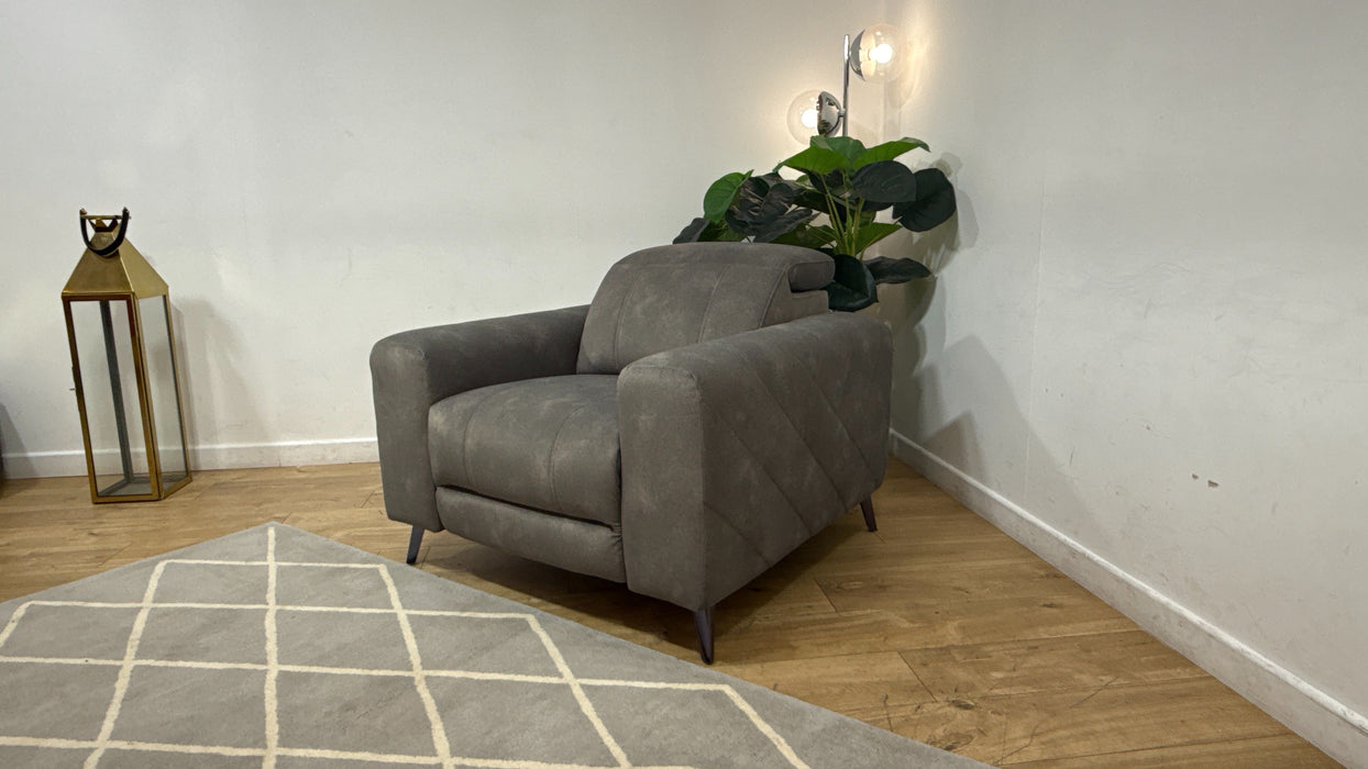 Sofology Allure Fabric Chair in Lifestyle Flecked Mocha