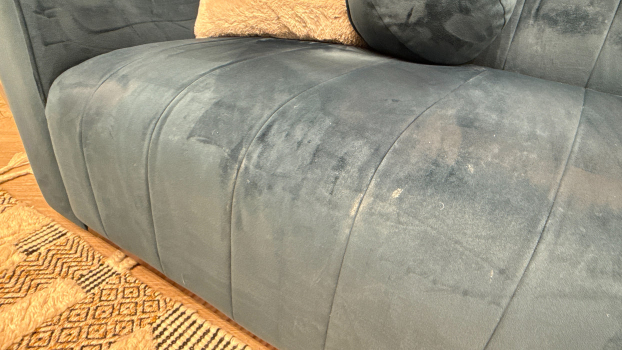 Sofology The Fitzrovia 3 Seater Fabric Sofa in Matt Velvet Teal