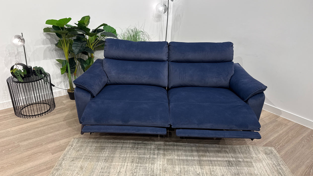 Sofology Arlo Fabric 2.5 Seater Power Recliner in Lifestyle Flecked Navy