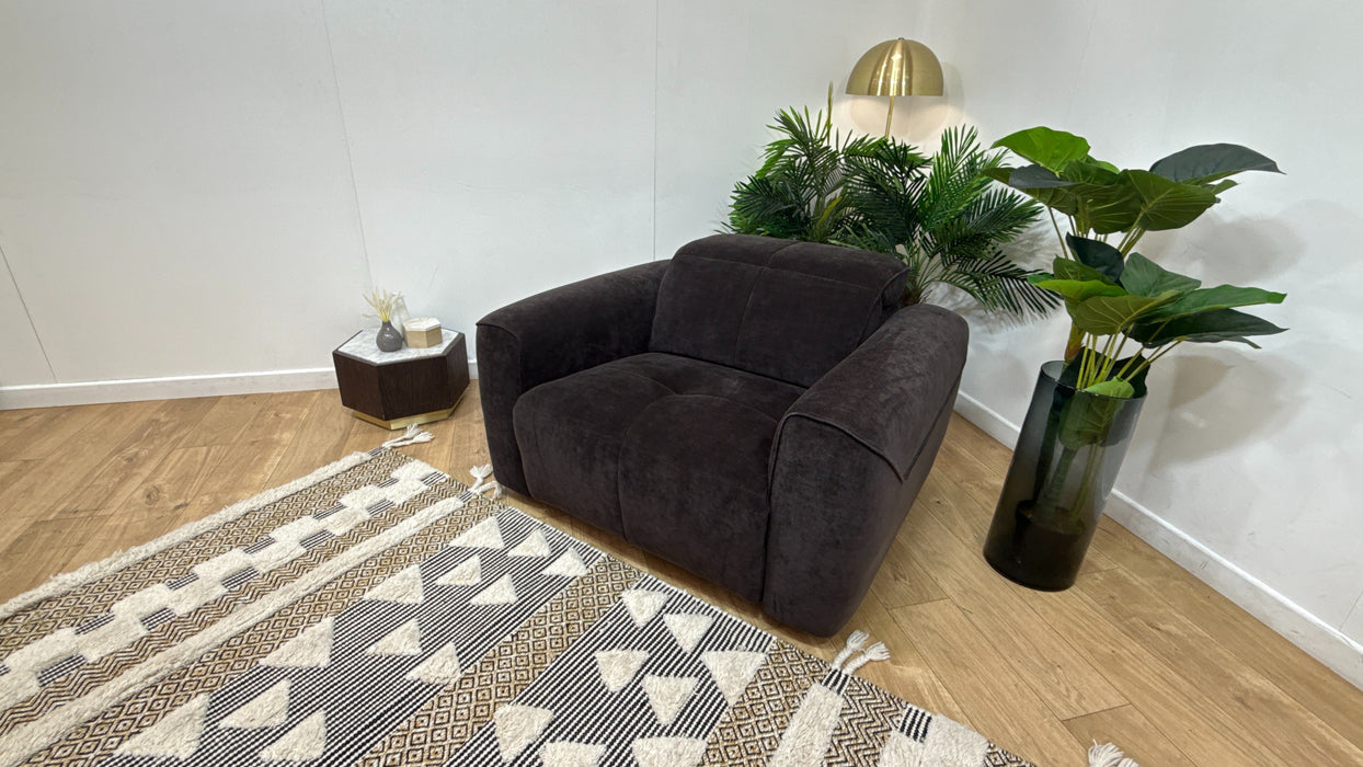 Sofology The Riviera Fabric Loveseat in Relaxed Chenille Raisin