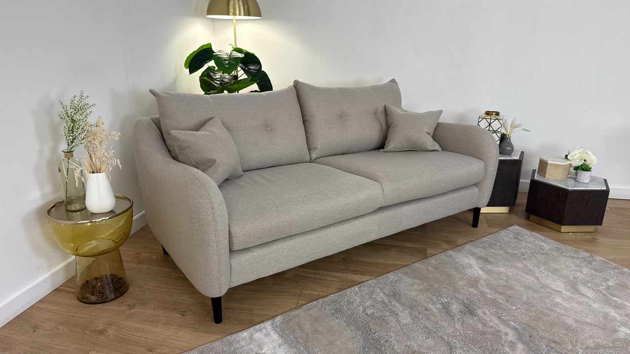 Sofology Ambleside Fabric 3 Seater in Bentley Taupe
