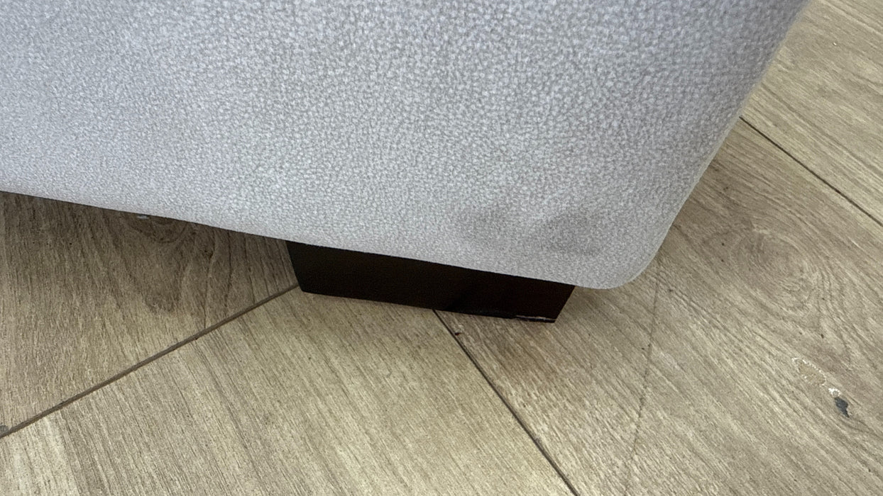 Sofology Benz Fabric Designer Footstool in Lifestyle Flecked Ivory