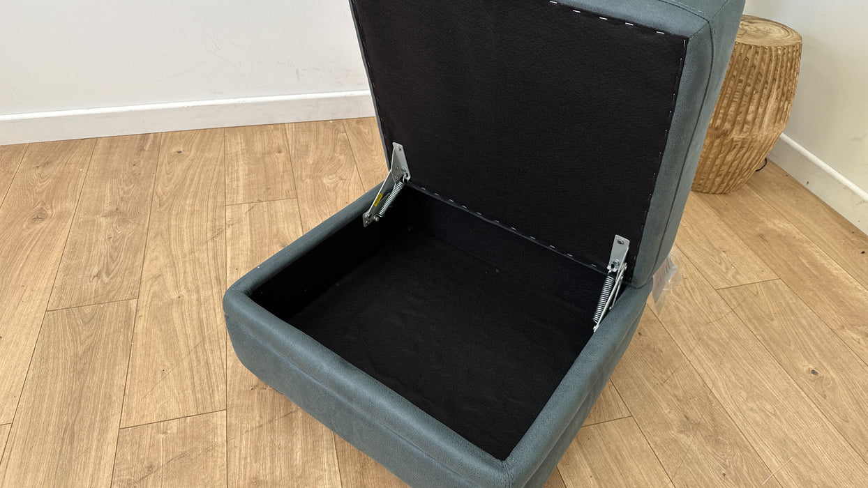 DFS Finton Storage Footstool in Teal