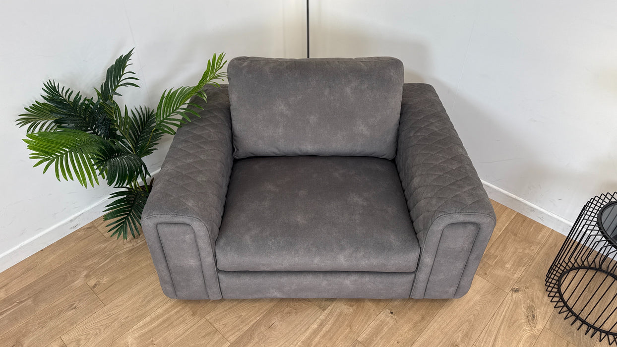 The Fiernze - Fabric Grey Love Seat