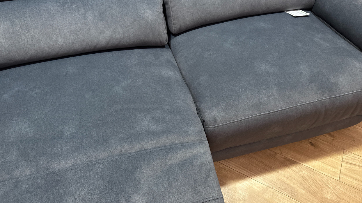 Sofology Hugo Fabric 2.5 Seater Power Recliner/Headrest in Lifestyle Flecked Charcoal