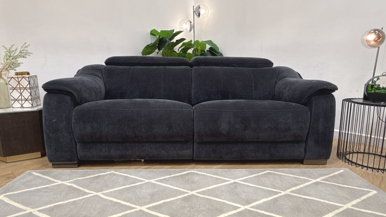 Sofology Carrera Fabric 2.5 Seater in Relaxed Chenille Ink