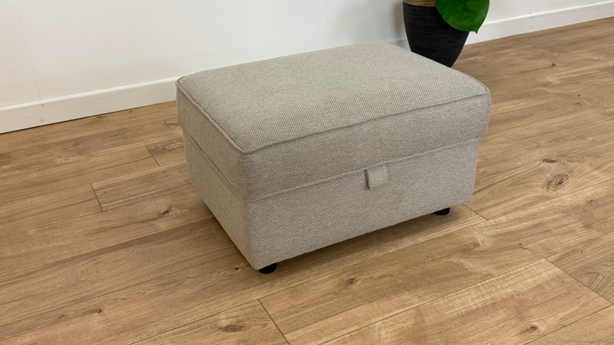 Keswick Fabric Storage Footstool - Bentley Taupe