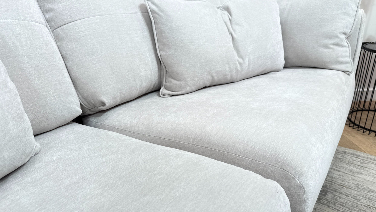 Sofology Remy Fabric 4 Seater in Soft Chenille Natural