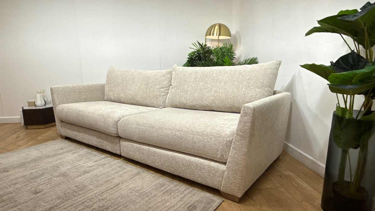Sofology Tallulah Fabric 4 Seater Split in Cosy Boucle Ecru