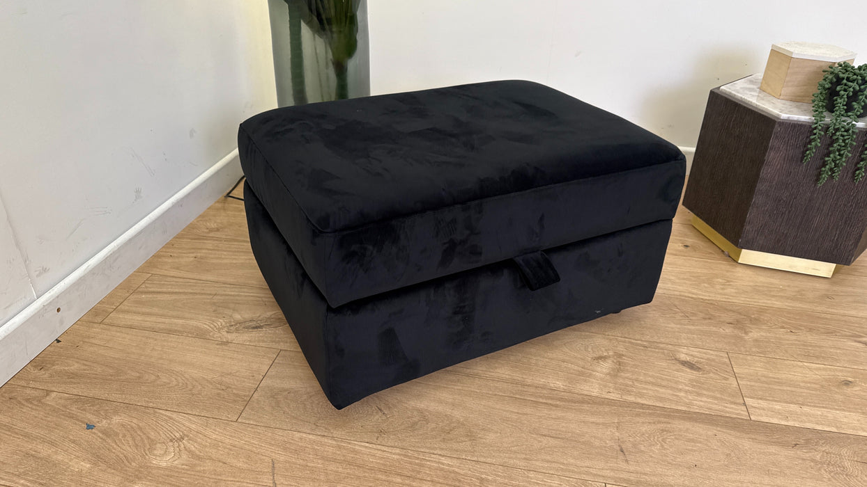DFS Euphoria Large Storage Footstool in Black
