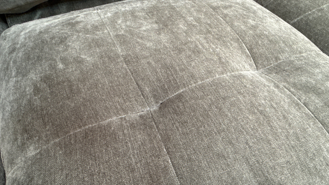 Sofology Jax Fabric Chaise 1.5 Corner 3 Power Recliner/Headrest with Storage in Relaxed Chenille Pine