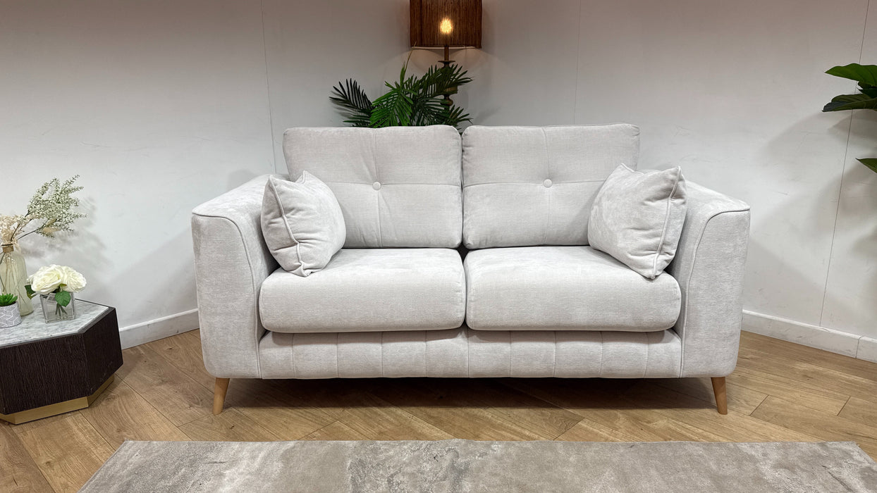 Sofology Remy Fabric 2 Seater in Soft Chenille Natural