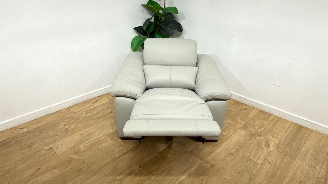 Sofology Elevate Chair Power Recliner/Headret in Light Grey