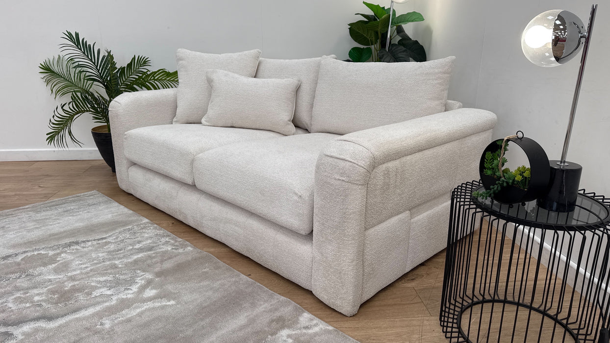 Sofology The Westwood Fabric 2 Seater Soft Boucle Ecru Mix All Over