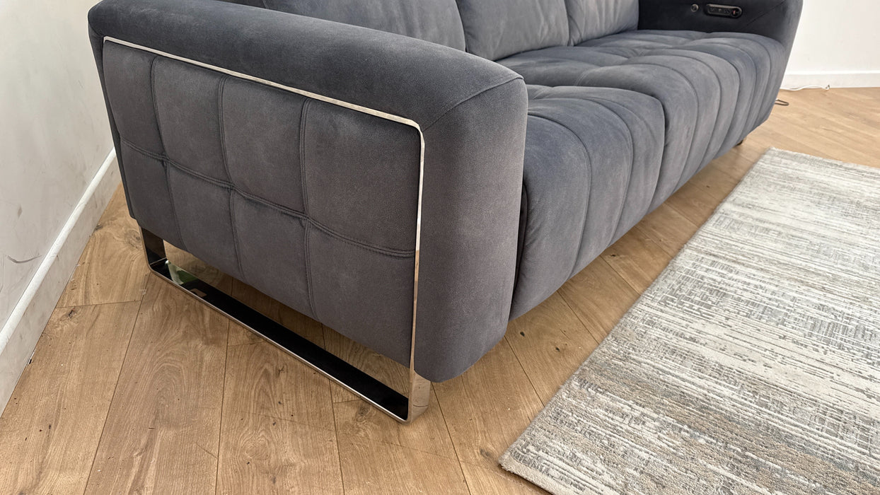 Sofology Marvella Fabric Recliner 3 Seater in Charcoal