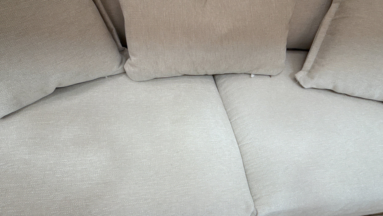 Sofology Mayfair Fabric 2 Seater Foam Seats in Linen Look Chenille Mist