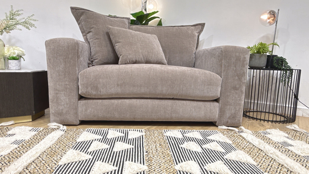 Sofology Cove Fabric Loveseat in  Soft Chenille Wicker All Over