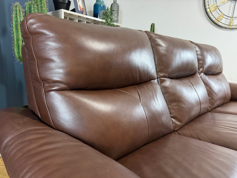 Albion Leather 3 Seater Trusty Sheen Chocolate (WA2)