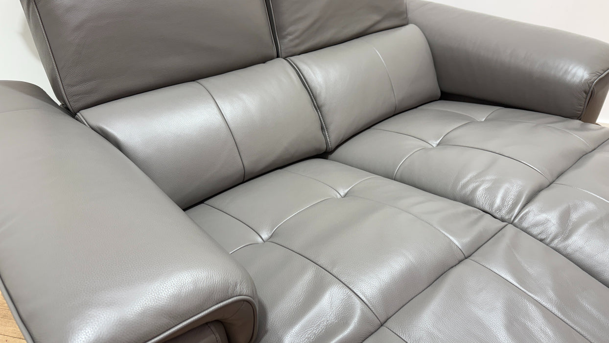 Sofology Leather Recliner 2 Seater in Elephant