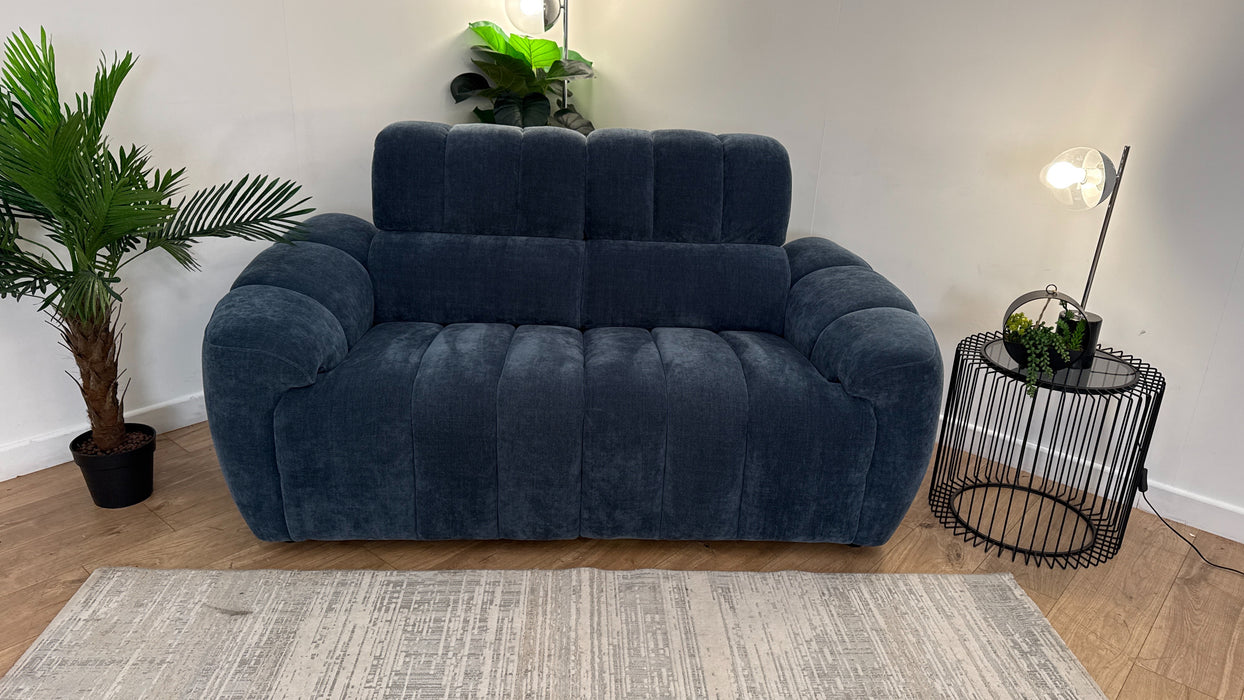 Sofology Nobu Fabric 2 Seater in Relaxed Chenille Denim