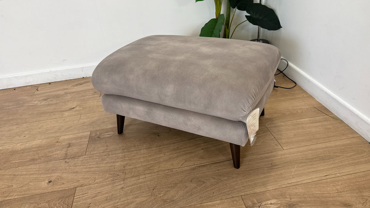 Sofology Adler Fabric Designer Footstool in Lifestyle Mottled Marble