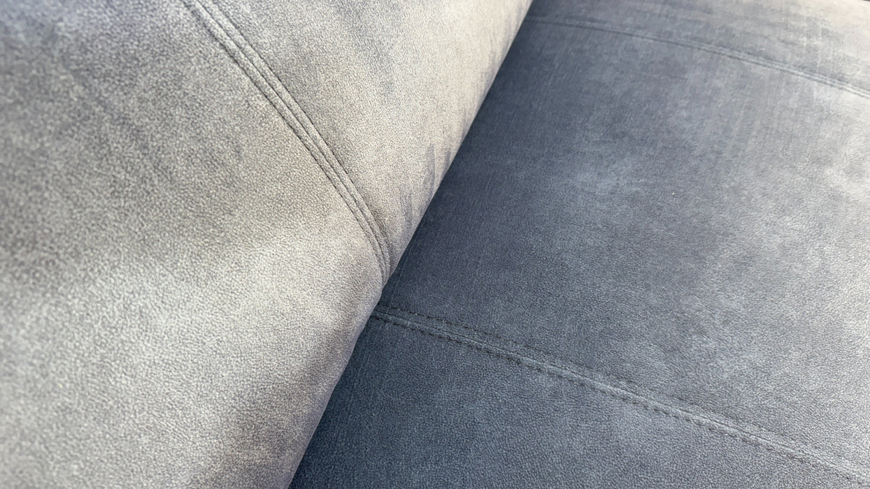 Sofology Allure Fabric 2.5 Seater Power Recliner/Headrest Lumbar Support in Lifestyle Flecked Navy