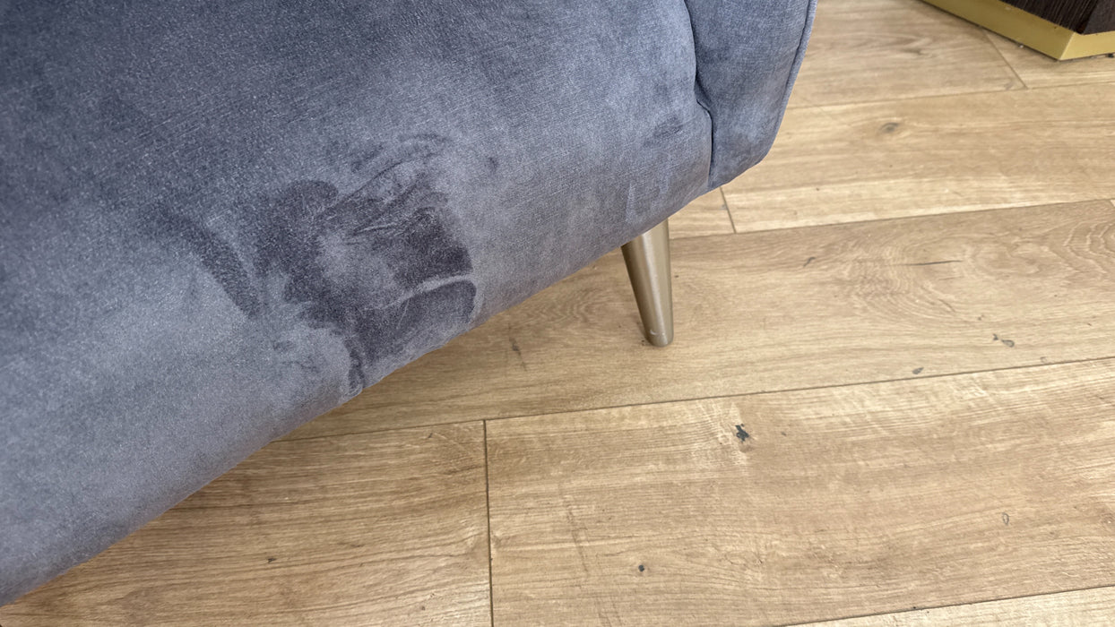 Topham - Fabric Accent Chair - Velvet Grey