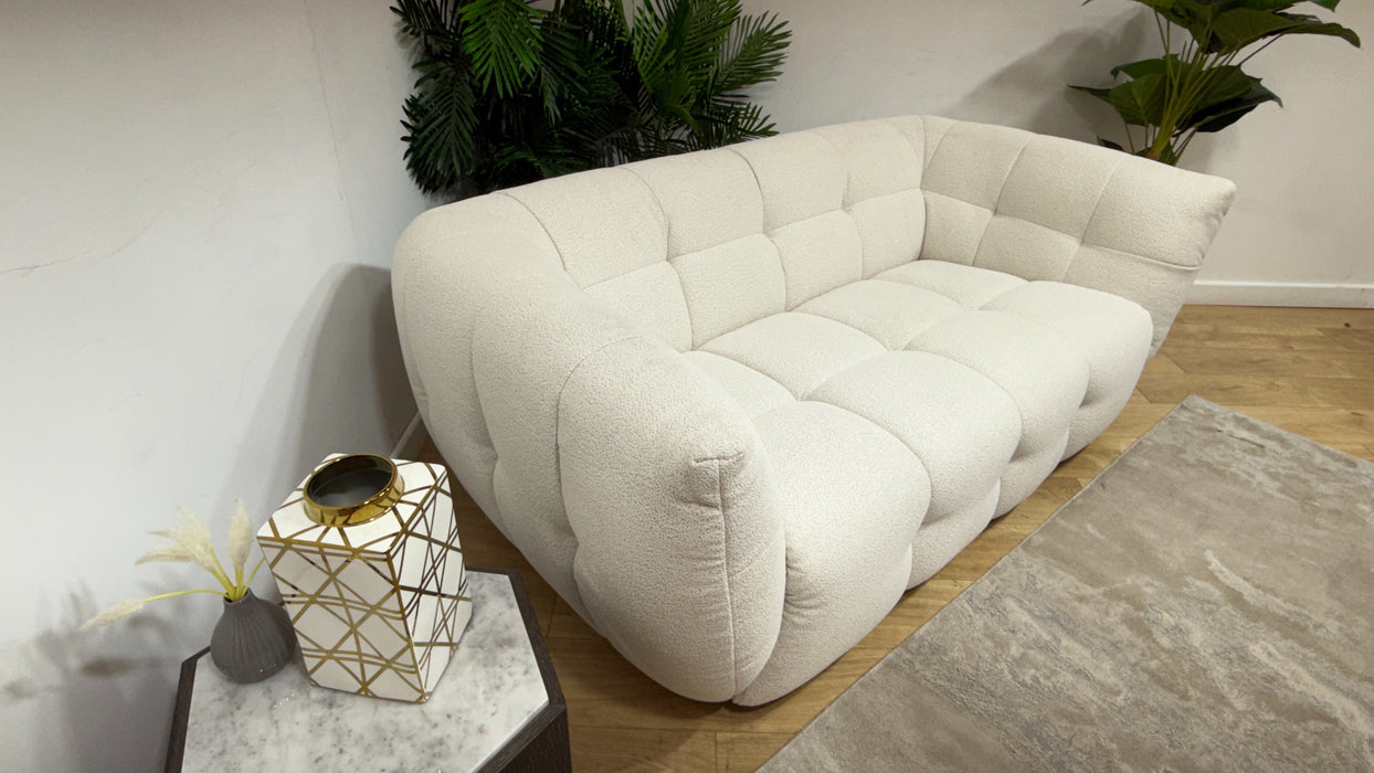 Sofology Lunar Fabric 2 Seater in Woven Boucle Linen