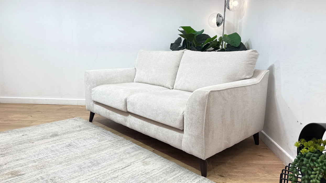 Sofology Mayfair Fabric 2 Seater in Linen Look Chenille Mist/Pearl Mix