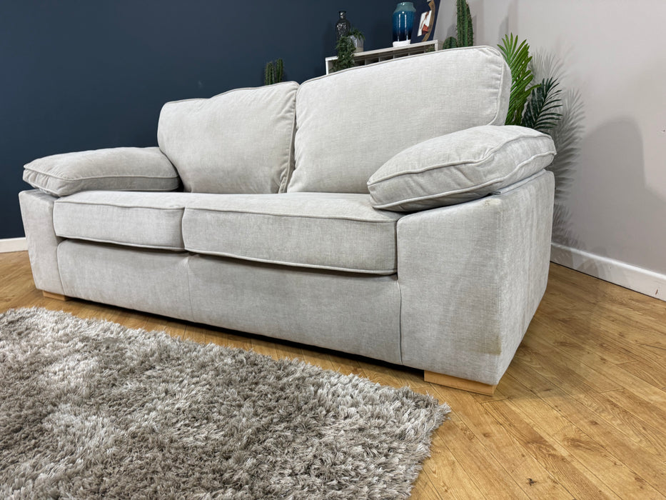 Brixton Fabric 3 Seater - Soft Chenille Linen Mix (WA2)