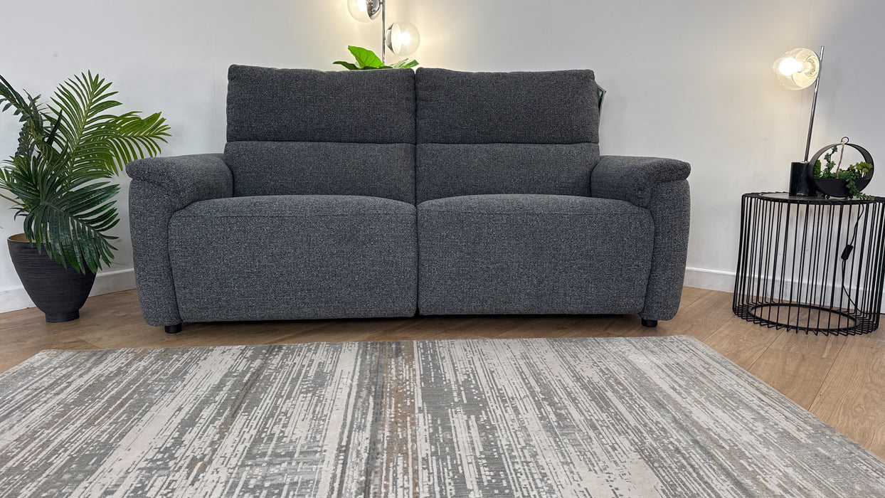 Sofology Ripley 2.5 Seater Fabric Recliner Sofa in Milan Anthracite