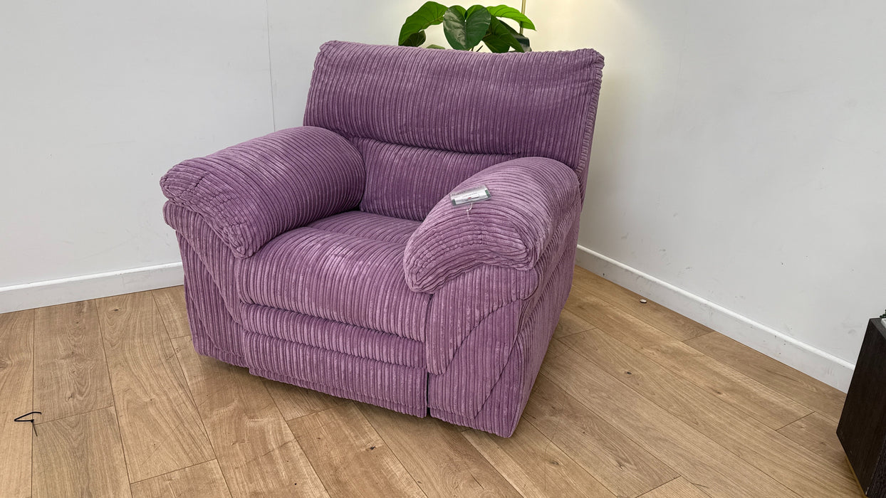 DFS Zana Fabric Recliner Chair in Lilac