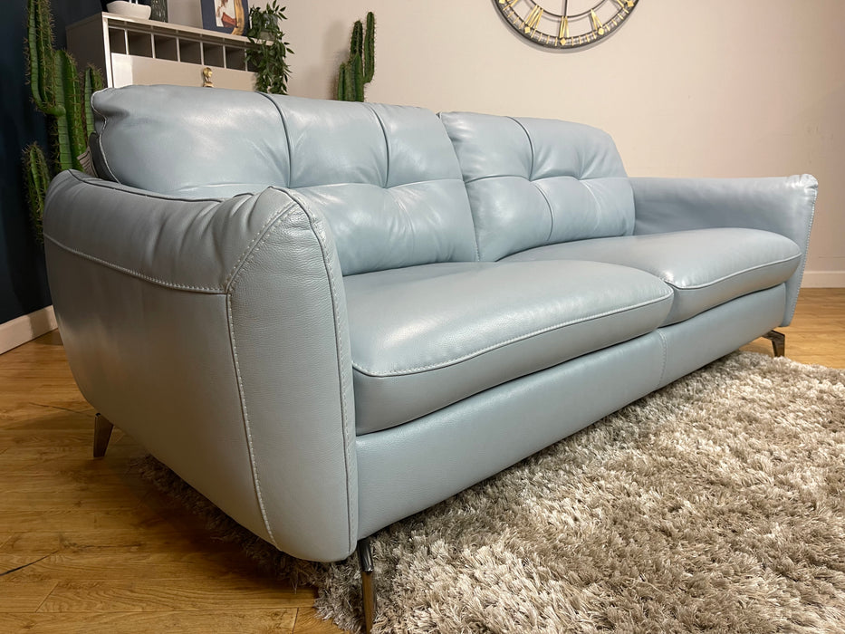 Mimi 3 Seater Leather Pearle Blue (WA2)