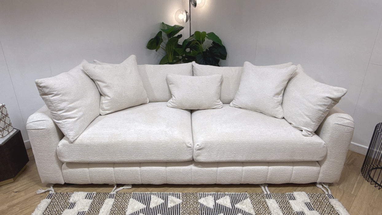 Sofology Westwood Fabric 4 Seater No Trim in Soft Boucle Ecru