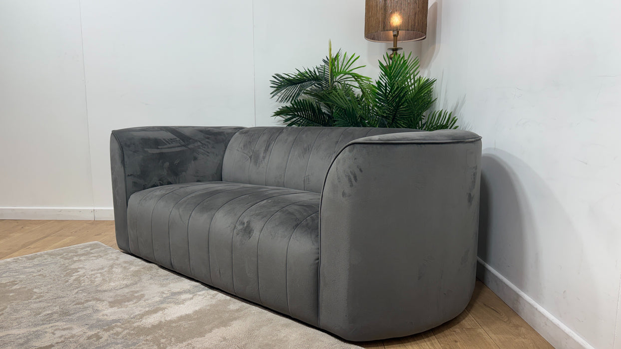Sofology Fitzrovia Fabric 2 Seater in Matt Velvet Slate Mix Without Trim