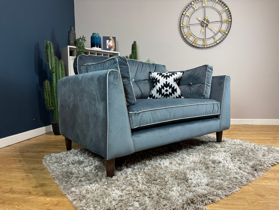 Cricket Fabric Loveseat - Slate Velvet Mix (WA2)