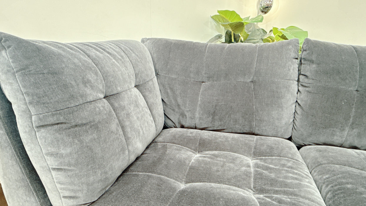 Sofology Cocoon Fabric 3 Seater in Relaxed Chenille Ink