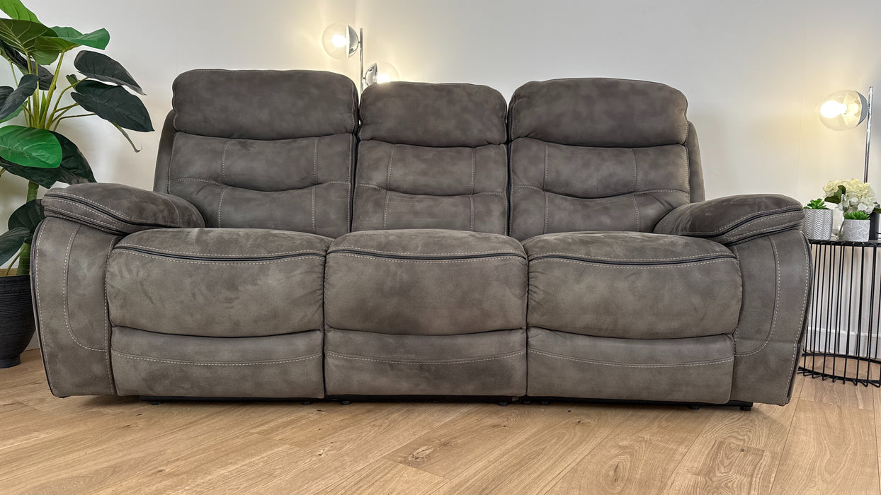 Noah 3 Seater Fabric Power Recliner