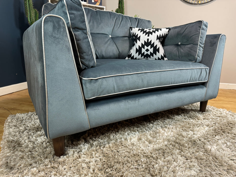 Cricket Fabric Loveseat - Slate Velvet Mix (WA2)