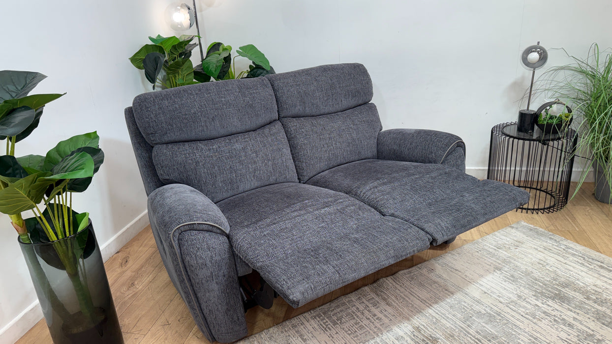DFS Forster Express Fabric 2 Seater Recliner in Grey