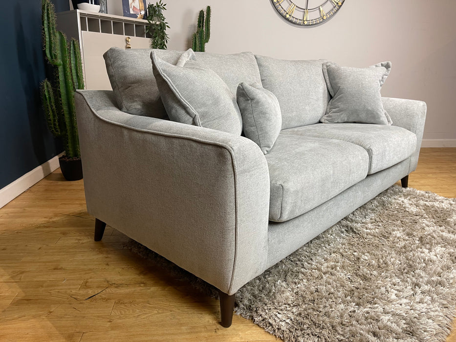 Mayfair 3 Seater Fabric Chenille Grey (WA2)