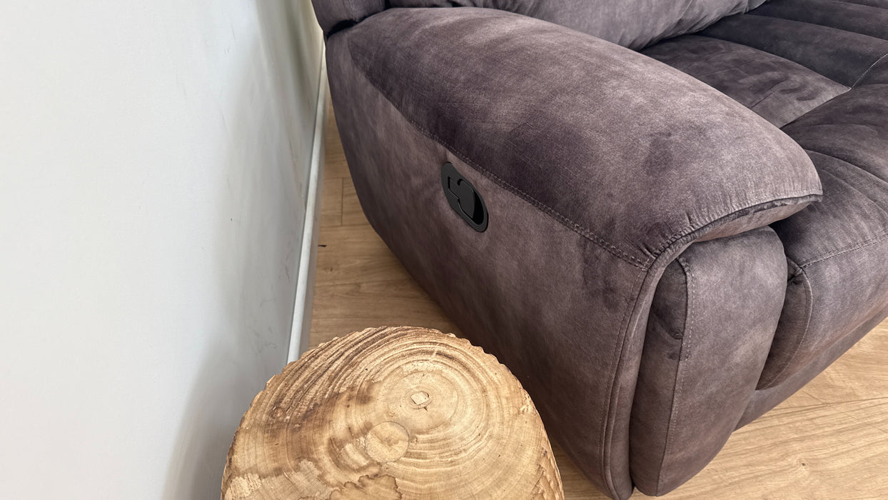 Sofology Radley Fabric Recliner 2 Seater in Decent Charcoal