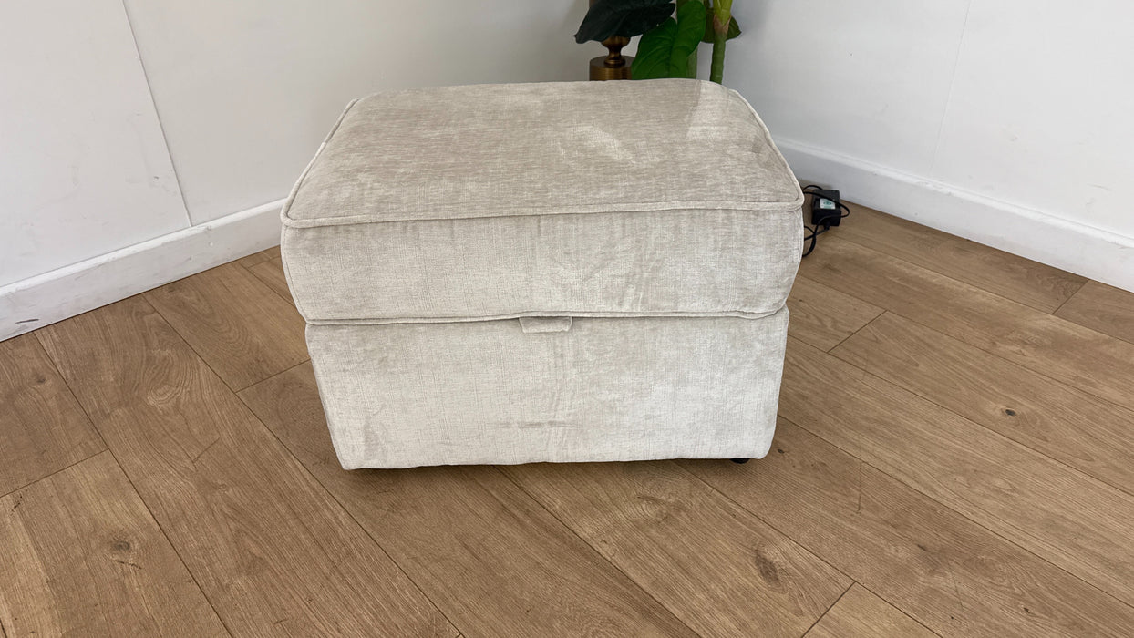 Sofology Mayfair Fabric Storage Footstool in Luxury Chenille Mist